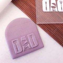 Dad Kurabiye Kabartma Baskı