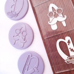 Balıkçı Dad Kurabiye Harf Kabartma Baskı