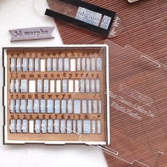 Mini Classic Alfabe Kaşe Baskı Seti Embosser