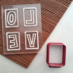 Love Set - 5 Sevgililer Günü Kabartma Baskı