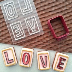 Love Set - 5 Sevgililer Günü Kabartma Baskı