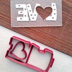 Love Set - 6 Sevgililer Günü Kabartma Baskı