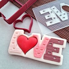 Love Set - 6 Sevgililer Günü Kabartma Baskı