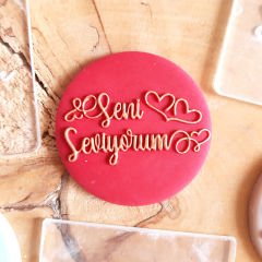 Seni Seviyorum - 4 Kabartma Baskı