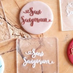 Seni Seviyorum - 5 Kabartma Baskı