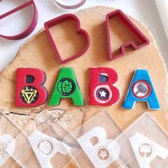 Süper Kahraman Baba Set - 1 Kabartma Baskı