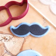 Baba Bıyık Kurabiye Kabartma Baskı Set