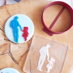 Baba-Kız - 3 Kabartma Baskı