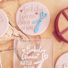 Babalar Günün Kutlu Olsun - 2 Kabartma Baskı