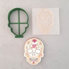 Lady Kurukafa Kurabiye Kabartma Baskı Kalıbı Set