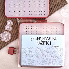 Şeker Hamuru Kazıyıcı ve Sıvama Plakası - Butik Pastacılık, Pasta ve Kurabiye Atölyesi Ekipmanları İçin