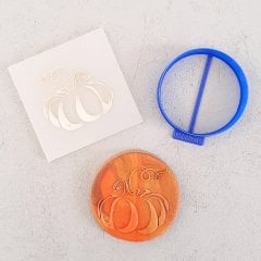 Balkabağı Kurabiye Kabartma Baskı Kalıbı