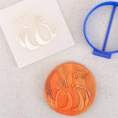 Balkabağı Kurabiye Kabartma Baskı Kalıbı