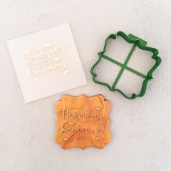 Hoşgeldin Sonbahar Kurabiye Kabartma Baskı Kalıbı