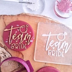 3 Boyutlu ''Team Bride'' 5 Şeker Hamuru Kabartma Baskı Kalıbı - Bekarlığa Veda Partisi, Kına ve Gelin Hamamı Kurabiyeleri İçin