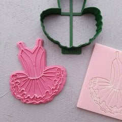 Balerin Elbise Set-1 Kabartma Baskı