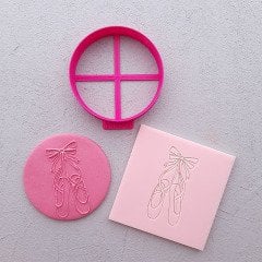 Balerin Ayakkabı-1 Kabartma Baskı