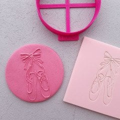 Balerin Ayakkabı-1 Kabartma Baskı