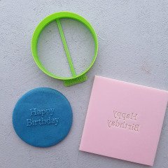 Mini Happy Birthday-1 Kabartma Baskı