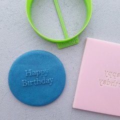 Mini Happy Birthday-1 Kabartma Baskı