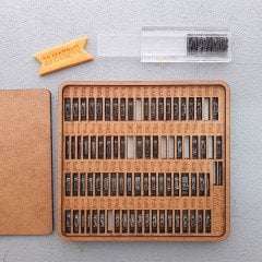 Mini Morpho Alfabe Kaşe Baskı Seti (Embosser)