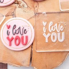 I Love You - 6 Kabartma Baskı