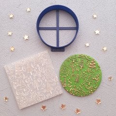 Çam Ağaçları 2 Kabartma Baskı