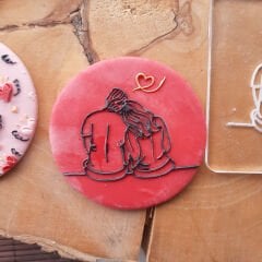 Sevgili - Çift - 2 Kabartma Baskı