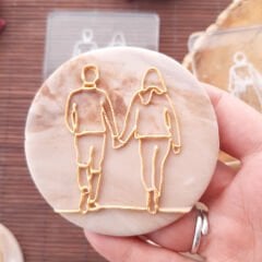 Sevgili - Çift - 3 Kabartma Baskı