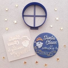 Santa Claus Yılbaşı Kabartma Baskı