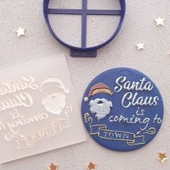 Santa Claus Yılbaşı Kabartma Baskı