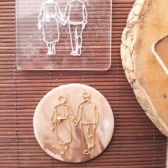 Sevgili - Çift - 4 Kabartma Baskı