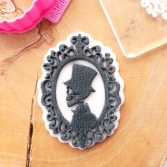 Erkek Kuru Kafa Çerçeve Kabartma Baskı Set