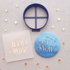 Let It Snow Kabartma Baskı