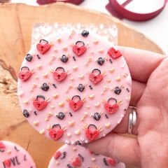 Anahtar - Kilit Doku Kabartma Baskı