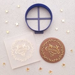 Merry Christmas-4 Kabartma Baskı