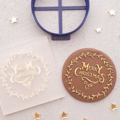 Merry Christmas-4 Kabartma Baskı