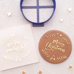 Merry Christmas-5 Kabartma Baskı