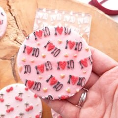 XOXO Doku Kabartma Baskı