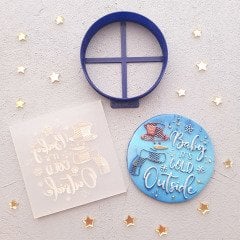 Baby It's Cold Kardan Adam Kabartma Baskı