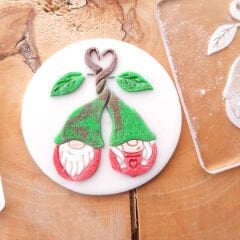 Aşık Vişne (Cherry) Cüceler Kabartma Baskı