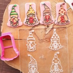 3 Boyutlu Cüceler ''Love'' Seti Şeker Hamuru Kabartma Baskı Kalıbı - Sevgililer Günü, Nişan ve Tatlı Kutlama Kurabiyeleri İçin