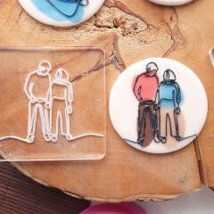 Sevgili - Çift - 5 Kabartma Baskı