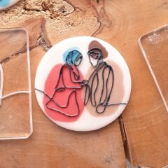 Sevgili - Çift - 7 Kabartma Baskı