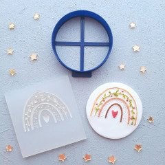 Ökse Otu Gökkuşağı Yılbaşı Kabartma Baskı