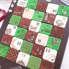 Ramazan Takvim Set Kabartma Baskı