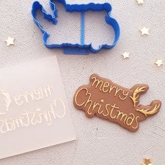 Merry Christmas-6 Kalıplı Kabartma Baskı Set