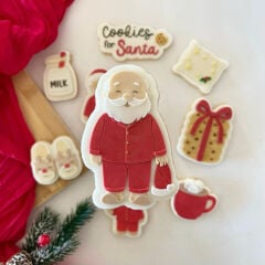 Pijamalı Noel Baba Şeker Hamuru Kalıbı #109