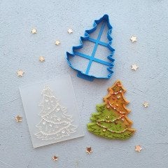 Yılbaşı Ağacı-1 Kabartma Baskı Set