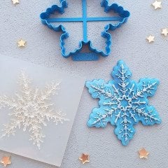 Kar Tanesi - 2 Kabartma Baskı Set